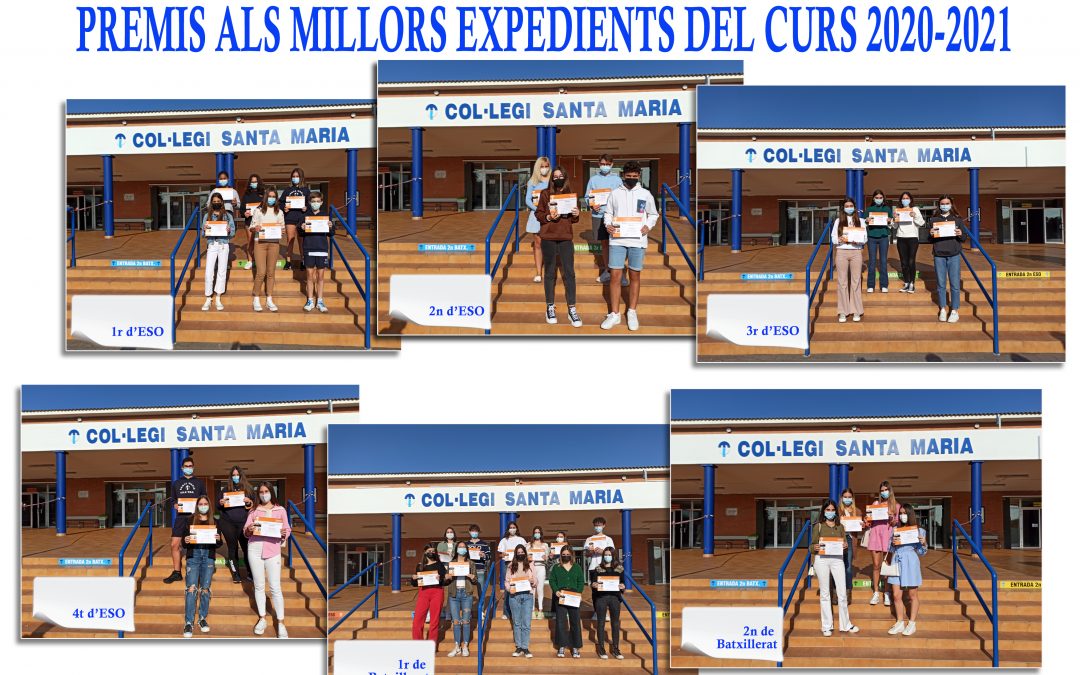 PREMIS ALS MILLORS EXPEDIENTS DEL CURS PASSAT